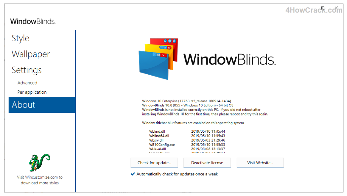 Windowblinds product key free